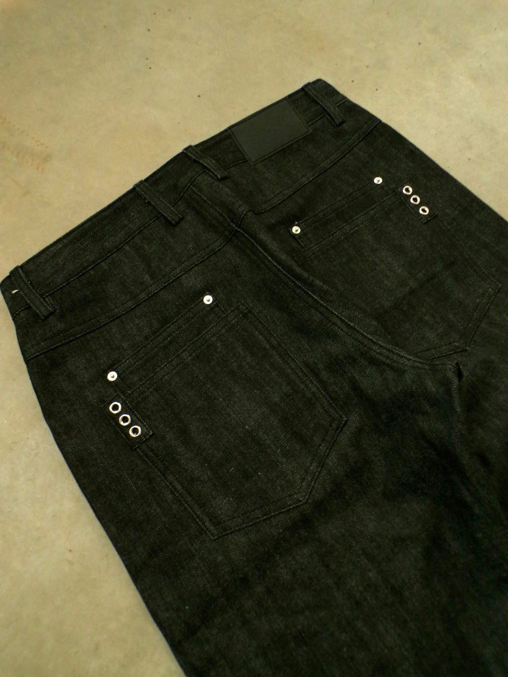 Obsidian Peak - Bootcut 15oz Black Slub Raw Selvedge Denim