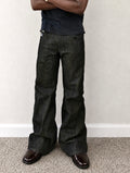 Obsidian Peak - Bootcut 15oz Black Slub Raw Selvedge Denim